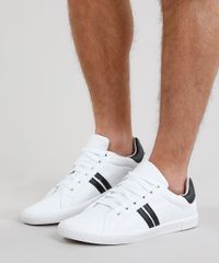 Tenis-Masculino-com-Listras-Laterais-Branco-9298487-Branco_2