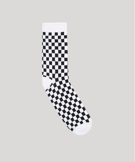Meia-Masculina-Cano-Alto-Estampada-Quadriculada-Branca-9242392-Branco_1