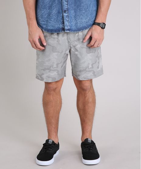Short-Masculino-Estampado-Camuflado-com-Bolsos-Cinza-9200750-Cinza_1
