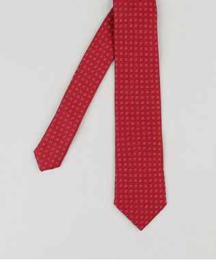 Gravata-Masculina-em-Jacquard-com-Mini-Print-Vinho-8891390-Vinho_1