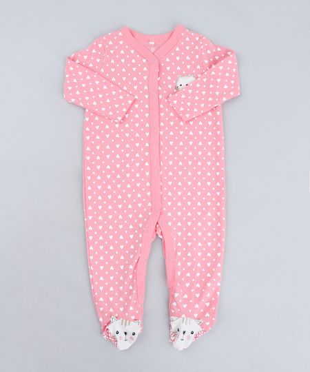 Macacao-Infantil-Gatinho-Estampado-de-Coracoes-Manga-Longa-em-Algodao---Sustentavel-Rosa-9109991-Rosa_1