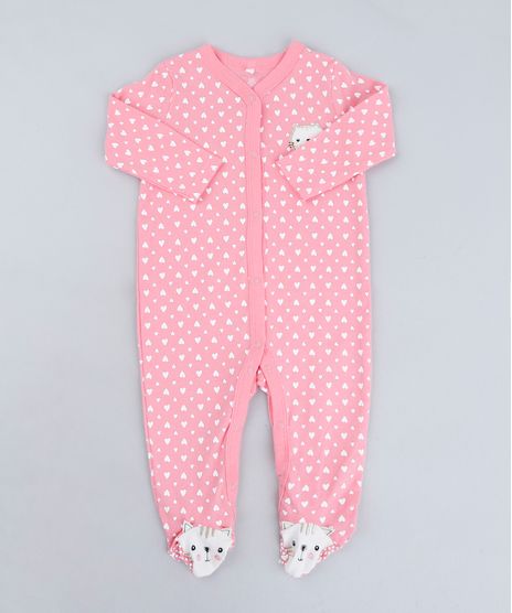 Macacao-Infantil-Gatinho-Estampado-de-Coracoes-Manga-Longa-em-Algodao---Sustentavel-Rosa-9109991-Rosa_1