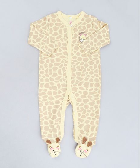Macacao-Infantil-Girafa-Estampado-Animal-Print-Manga-Longa-em-Algodao---Sustentavel-Amarelo-9109992-Amarelo_1