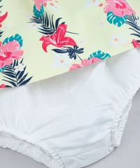 Vestido-Infantil-Estampado-Floral-com-Babado-Sem-Manga-Decote-Redondo---Calcinha-em-Algodao---Sustentavel-Amarelo-Claro-9116664-Amarelo_Claro_5
