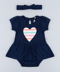 Body-Saia-Infantil--This-is-Love--Manga-Curta-Decote-Redondo---Faixa-de-Cabelo-em-Algodao---Sustentavel-Azul-Marinho-9116671-Azul_Marinho_1