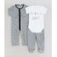 Conjunto-Infantil-de-Body--Since-2017--Manga-Curta-Off-White---Macacao-Estampado----Calca-com-Pezinho-em-Algodao---Sustentavel-Cinza-Mescla-9114234-Cinza_Mescla_1