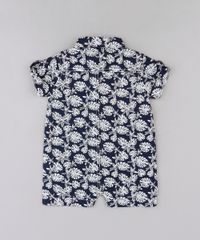 Macaquinho-Infantil-Estampado-de-Folhas-Manga-Curta-em-Algodao---Sustentavel-Azul-Marinho-9118882-Azul_Marinho_2