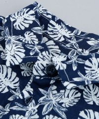 Macaquinho-Infantil-Estampado-de-Folhas-Manga-Curta-em-Algodao---Sustentavel-Azul-Marinho-9118882-Azul_Marinho_4