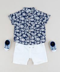 Conjunto-Infantil-de-Camisa-com-Linho-Estampada-de-Folhas-Manga-Curta-Azul-Marinho---Bermuda-em-Algodao---Sustentavel-Off-White-9118883-Off_White_3