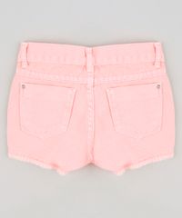 Short-Color-Infantil-Minnie-com-Bordado-e-Barra-Desfiada-Rosa-Neon-9276656-Rosa_Neon_2
