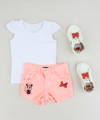 Short-Color-Infantil-Minnie-com-Bordado-e-Barra-Desfiada-Rosa-Neon-9276656-Rosa_Neon_3