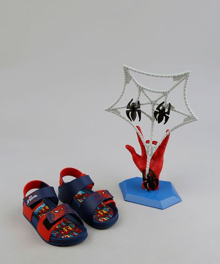 Sandália Papete Infantil Grendene Homem Aranha Vem Com Spider Jump Azul Marinho Menor preço em Sandália Papete Infantil Grendene Homem Aranha Vem Com Spider Jump Azul Marinho