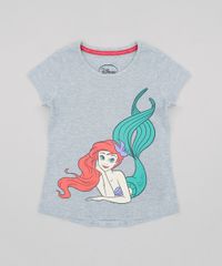 Blusa-Infantil-Princesas-Pequena-Sereia-Ariel-Manga-Curta-Decote-Redondo--Cinza-Mescla-9269449-Cinza_Mescla_1