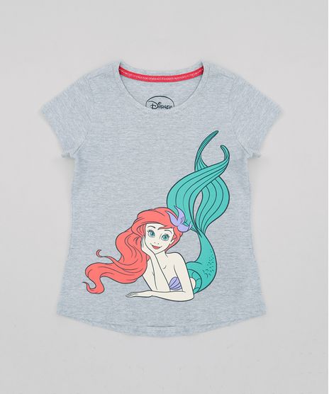 Blusa-Infantil-Princesas-Pequena-Sereia-Ariel-Manga-Curta-Decote-Redondo--Cinza-Mescla-9269449-Cinza_Mescla_1