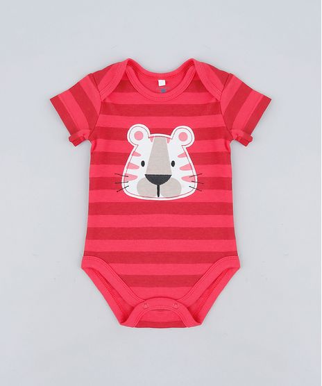 Body-infantil-Tigre-Listrado-em-Algodao---Sustentavel-Vermelho-9110031-Vermelho_1