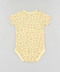 Body-infantil-Girafa-Estampado-Animal-Print-em-Algodao---Sustentavel-Amarelo-9109990-Amarelo_2