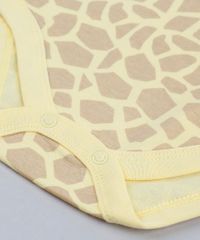 Body-infantil-Girafa-Estampado-Animal-Print-em-Algodao---Sustentavel-Amarelo-9109990-Amarelo_4