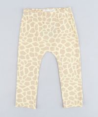 Calca-Infantil-Girafa-Estampada-Animal-Print-em-Algodao---Sustentavel-Amarelo-9109988-Amarelo_2