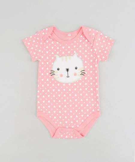 Body-infantil-Gatinha-Estampado-de-Coracoes-em-Algodao---Sustentavel-Rosa-9109989-Rosa_1