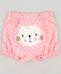 Short-Infantil-Gatinha-Estampado-de-Coracoes-em-Algodao---Sustentavel-Rosa-9109993-Rosa_1