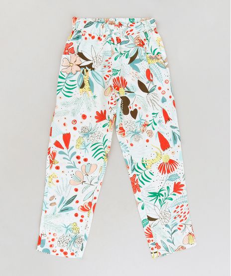 Calca-Infantil-Ampla-Estampada-Floral-com-Bolsos--Off-White-9182773-Off_White_1