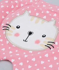 Calca-Infantil-Gatinha-Estampada-de-Coracoes-em-Algodao---Sustentavel-Rosa-9109987-Rosa_4