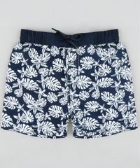 Short-Infantil-Estampado-de-Folhas-Azul-Marinho-9114250-Azul_Marinho_1