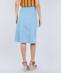 Saia-Jeans-Midi-Feminina-com-Botoes-Azul-Claro-9271811-Azul_Claro_2