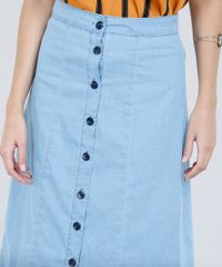 Saia-Jeans-Midi-Feminina-com-Botoes-Azul-Claro-9271811-Azul_Claro_4 Saia-Jeans-Midi-Feminina-com-Botoes-Azul-Claro-9271811-Azul_Claro_4