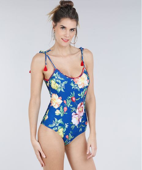 Maio-Feminino-Estampado-Floral-Sem-Bojo-com-Croche-Azul-Royal-9221471-Azul_Royal_1