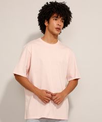 Camiseta-de-Algodao-Oversized-Manga-Curta-Gola-Careca--Rosa-9998227-Rosa_1