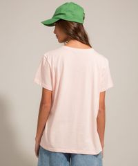 Camiseta-de-Algodao-Ciclos-Mickey-Mouse--Save-The-Planet--Manga-Curta-Gola-Careca-Rosa-Claro-1003171-Rosa_Claro_3