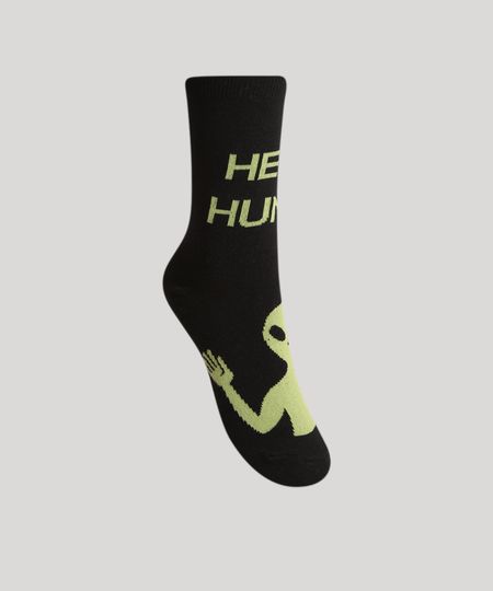 Meia-Feminina-Cano-Alto-E-T--Hello-Human--Preta-9993788-Preto_1