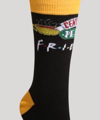 Meia-Cano-Alto-Divertida--Central-Perk--Friends--Preta-1000052-Preto_3