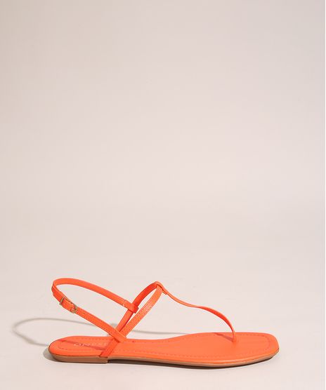 Rasteirinha-Feminina-com-Tiras-Oneself-Laranja-1003994-Laranja_1