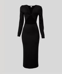 Vestido-Midi-Cut-Out-com-Fenda-Manga-Longa-Decote-V-Mindset-Preto-1007352-Preto_5