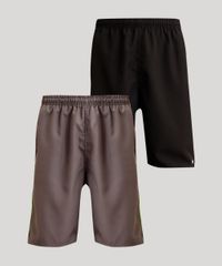 Kit Bermudas Esportivas Masculinas Multicor Ace