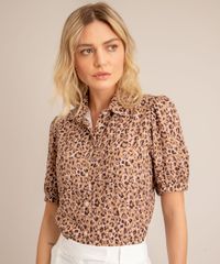 Camisa-Estampada-Animal-Print-Manga-Bufante-Bege-Escuro-9999325-Bege_Escuro_1