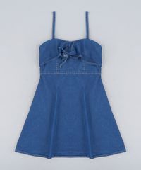 Vestido-Infantil-Jeans-Evase-com-No-Alcas-Finas-Decote-Redondo-Azul-Escuro-9232772-Azul_Escuro_1