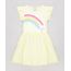 Vestido-Infantil-Arco-Iris-com-Paete-Dupla-Face-Manga-Curta-Decote-Redondo-Amarelo-Claro-9277946-Amarelo_Claro_1