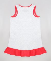 Camisola-Infantil-Pequena-Sereia-Ariel-com-Babado-Sem-Manga-Cinza-Mescla-Claro-9223932-Cinza_Mescla_Claro_2