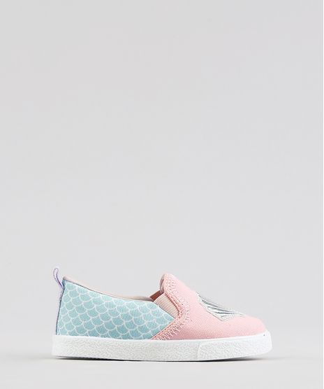 Tenis-Infantil-Slip-On-Sereia-Rosa-9275463-Rosa_1