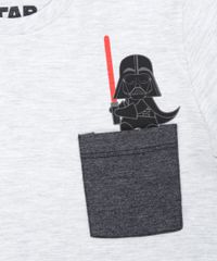 Camiseta-Infantil-Darth-Vader-com-Bolso-Manga-Curta-Gola-Careca-Cinza-Mescla-Claro-9281448-Cinza_Mescla_Claro_3