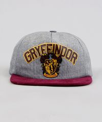 Bone-Infantil-Grifinoria-Harry-Potter-Aba-Reta-com-Suede-Cinza-9238907-Cinza_1