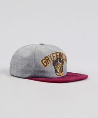 Bone-Infantil-Grifinoria-Harry-Potter-Aba-Reta-com-Suede-Cinza-9238907-Cinza_2