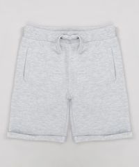 Bermuda-Infantil-em-Moletom-Canelada-Cinza-Mescla-Claro-9197877-Cinza_Mescla_Claro_1