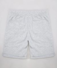 Bermuda-Infantil-em-Moletom-Canelada-Cinza-Mescla-Claro-9197877-Cinza_Mescla_Claro_2