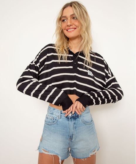 Polo-Cropped-Listrada-Manga-Longa-BFF-Preta-1000272-Preto_1