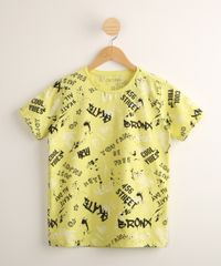 Camiseta-Juvenil-Estampada-Grafite-Manga-Curta-Verde-Neon-1000452-Verde_Neon_1