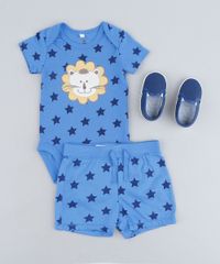 Short-Infantil-Leao-Estampado-de-Estrelas-em-Algodao---Sustentavel-Azul-9110036-Azul_3